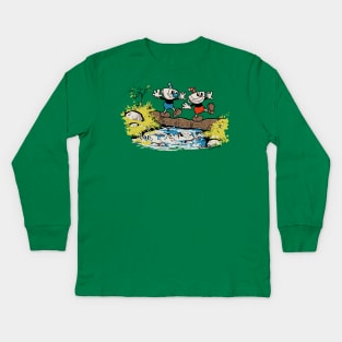 Cup and Mug Kids Long Sleeve T-Shirt